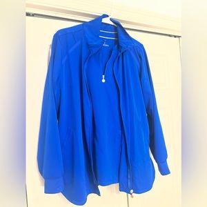 Women’s Beyond Scrubs jogger set with jacket. Worn once. Size Large. $28